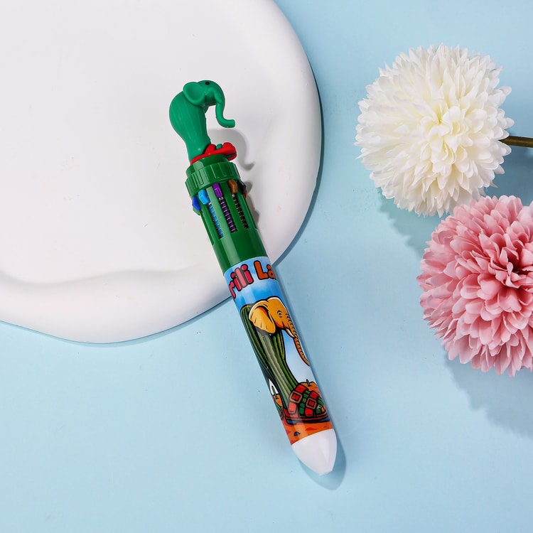 Cute Cartoon Multicolor Pen Color Retractable Ballpoint Pen for School Office Fun Writing