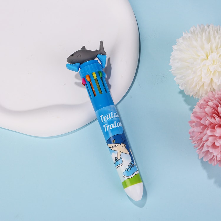 Cute Cartoon Multicolor Pen Color Retractable Ballpoint Pen for School Office Fun Writing