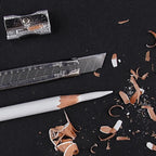 Professional White Charcoal Pencils for Sketch Highlight, White Drawing Pencils for Shading, Blending & Artwork