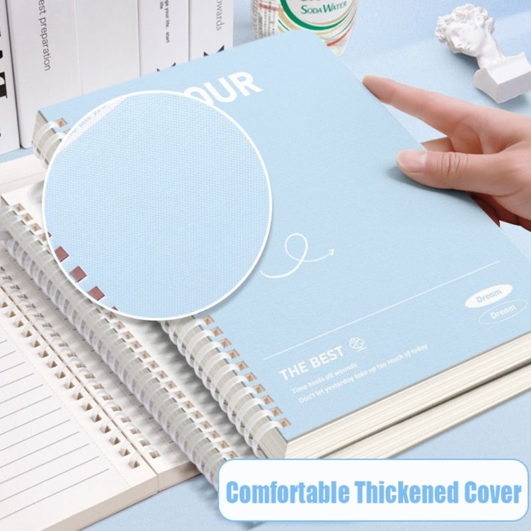 Colorful Spiral Notebook with Lined Perforated Pages