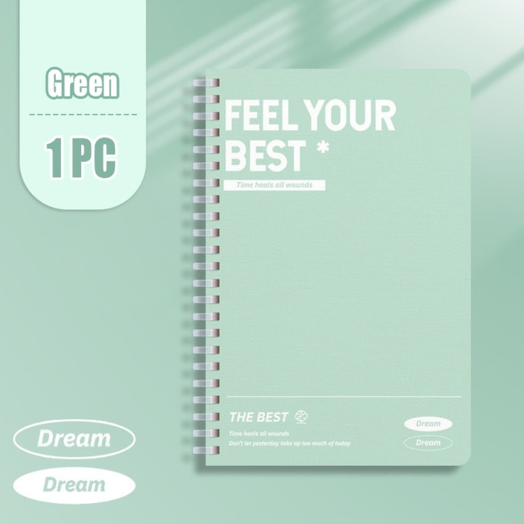 Colorful Spiral Notebook with Lined Perforated Pages