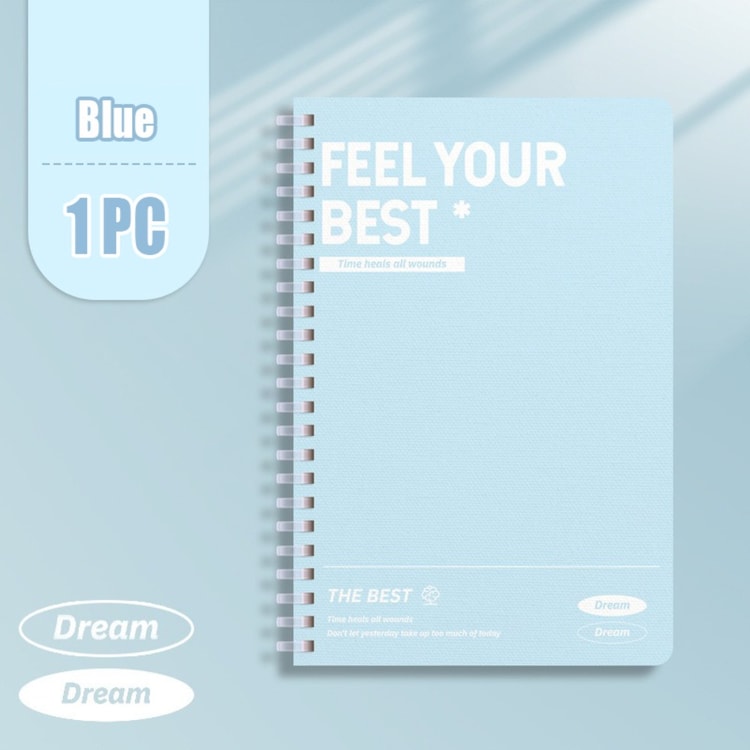 Colorful Spiral Notebook with Lined Perforated Pages