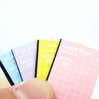 Mini Dollhouse Exercise Books Set – Cartoon Study Notebook Props 4pcs Miniature Decor