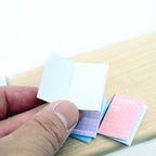 Mini Dollhouse Exercise Books Set – Cartoon Study Notebook Props 4pcs Miniature Decor