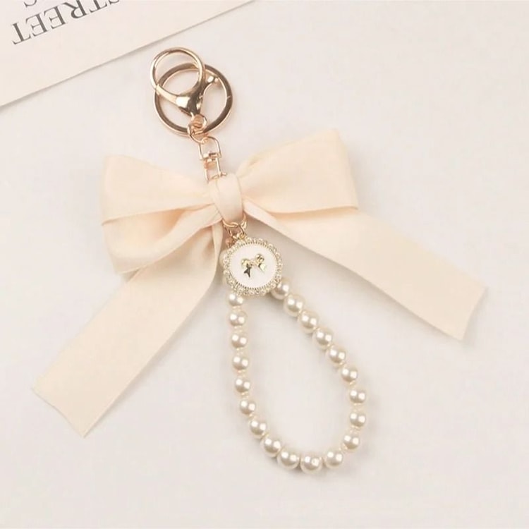 Elegant Large Bow Keychain Ornament for Bags and Headphone Case Accessories