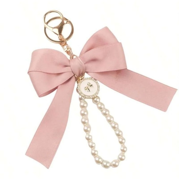 Elegant Large Bow Keychain Ornament for Bags and Headphone Case Accessories