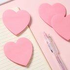 40 Sheets Heart Sticky Notes Notepad Self-Sticky Note Pads Notebook Planner Sticker for Office Stationery