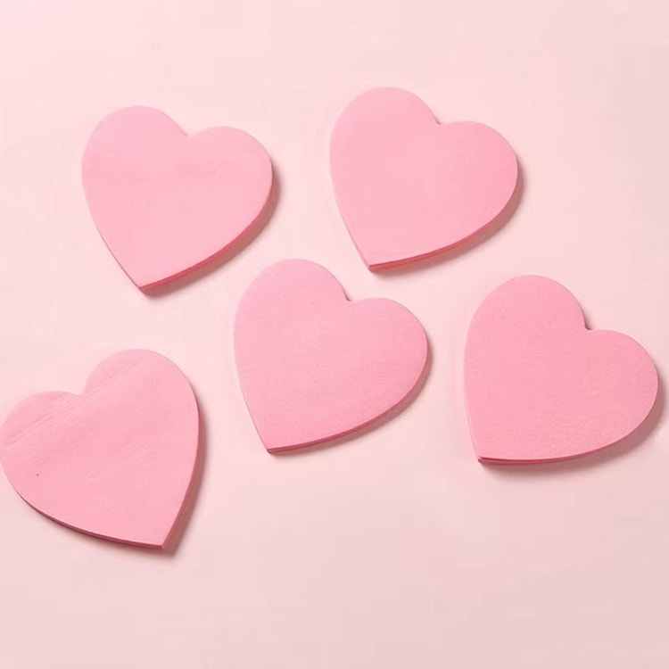 40 Sheets Heart Sticky Notes Notepad Self-Sticky Note Pads Notebook Planner Sticker for Office Stationery