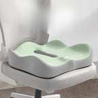 Light Green & Grey Ergonomic Support, Washable Polyester, Car/Office Essentials