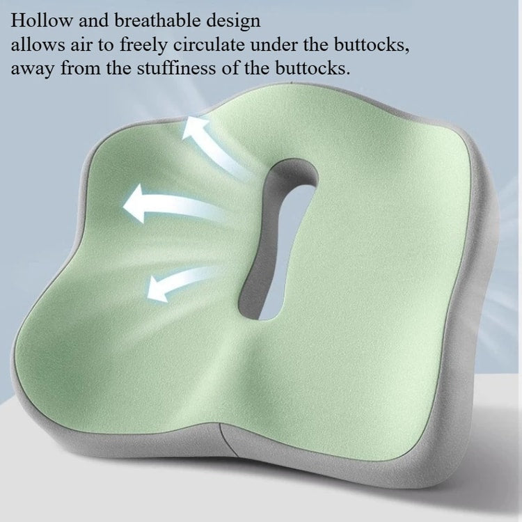 Light Green & Grey Ergonomic Support, Washable Polyester, Car/Office Essentials