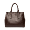 Vintage Mens Leather Briefcase & Laptop Crossbody Bag Large Capacity Business Travel Messenger