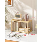 Multifunctional Office Desk Organizer, Wooden Storage Rack, School Supplies Desk Accessories
