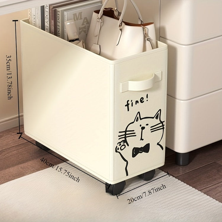 Under table Rolling Storage Cart, Essential for Mobile Office Organization, Perfect Gift for Mother's Day, Father Day