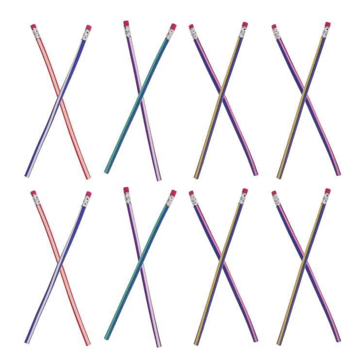 PVC Flexible Writing Pencils, Bendable Student Long Pencils, Kids School Prizes, Fun Back to School Supplies