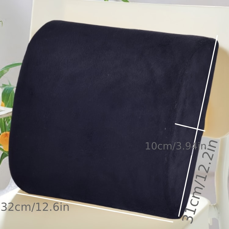 Premium Memory Foam Lumbar Support for Office Chair & Car Seat