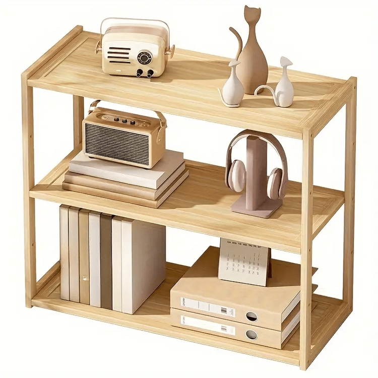 Multifunctional Office Desk Organizer, Wooden Storage Rack, School Supplies Desk Accessories