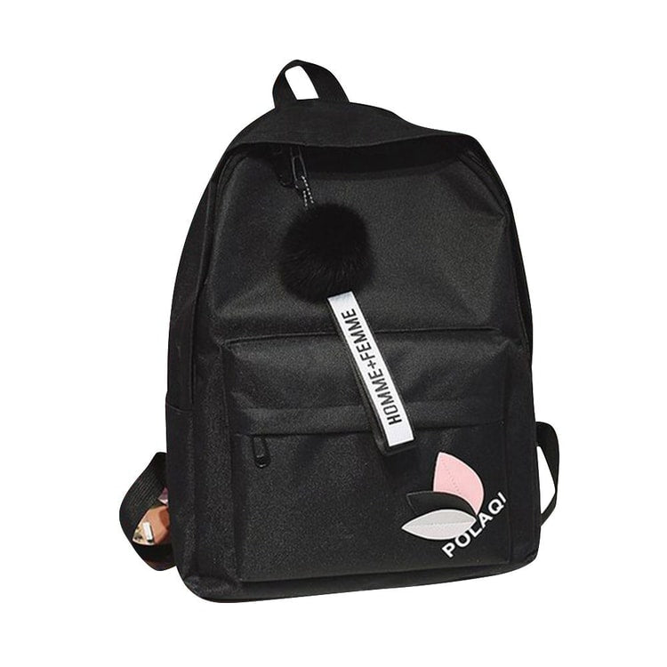 Leaf Print Backpack Large Capacity Women School Bag