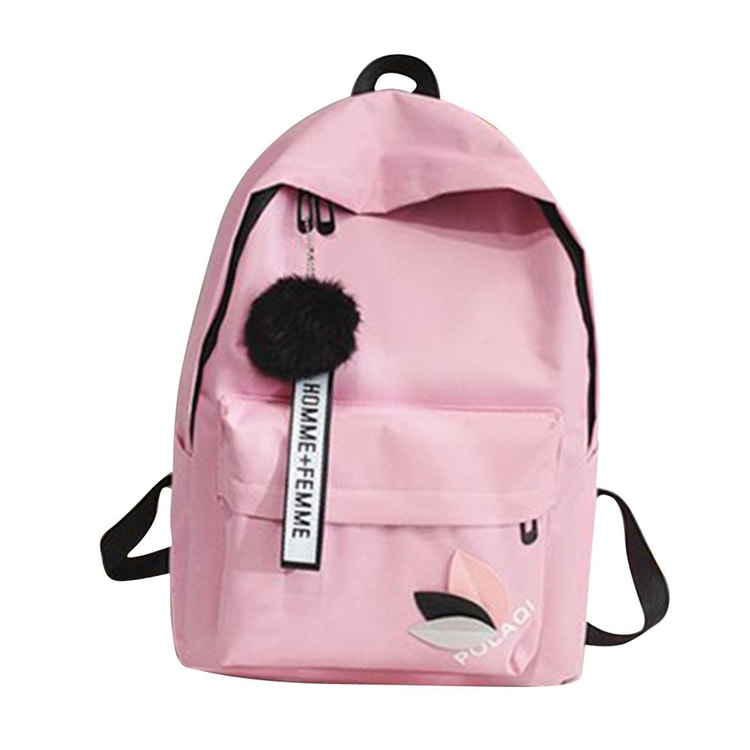 Leaf Print Backpack Large Capacity Women School Bag