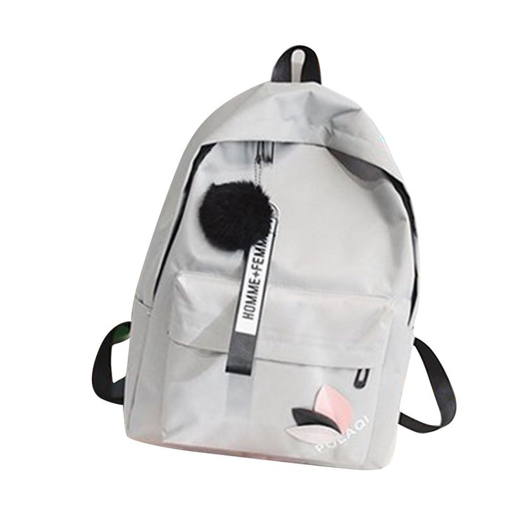 Leaf Print Backpack Large Capacity Women School Bag