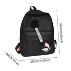 Leaf Print Backpack Large Capacity Women School Bag